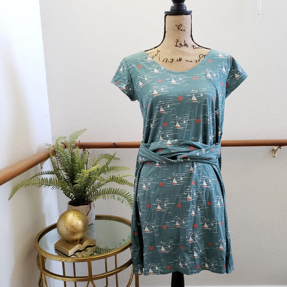 Blue Platypus Boat Dress